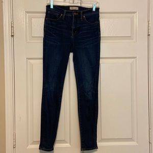 Madewell jeans for women- 9” High-Rise Skinny style, size 26 waist